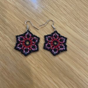 Handmade bead earrings